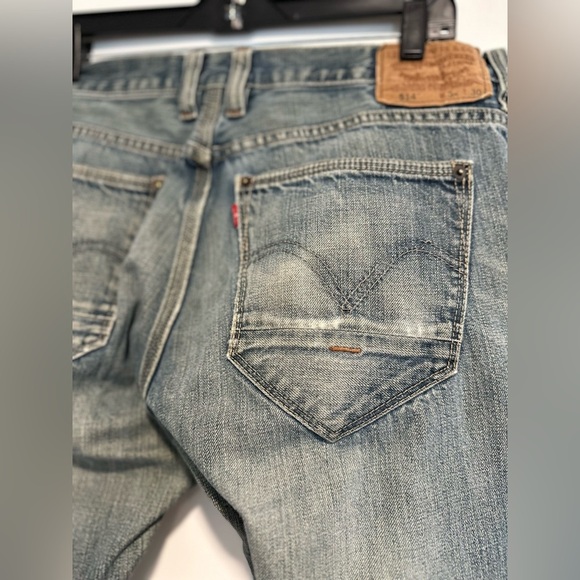 Levi's Y2K 514 Men's Jeans 34x30 Straight Leg Distressed Medium Wash. 5 Pocket. - Picture 15 of 16